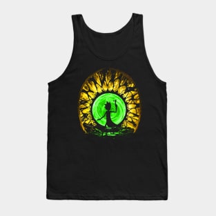 Central finite curve Portal Tank Top